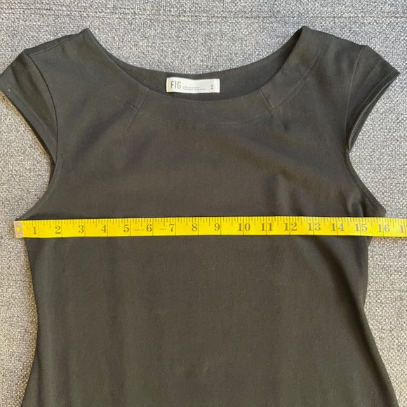 FIG Pia Cap-Sleeve Tunic Dress, Sz M (fits small), EUC - Picture 8 of 10